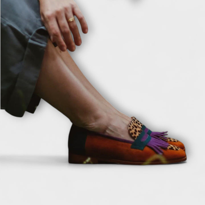 Romy - Polished Brown Loafers