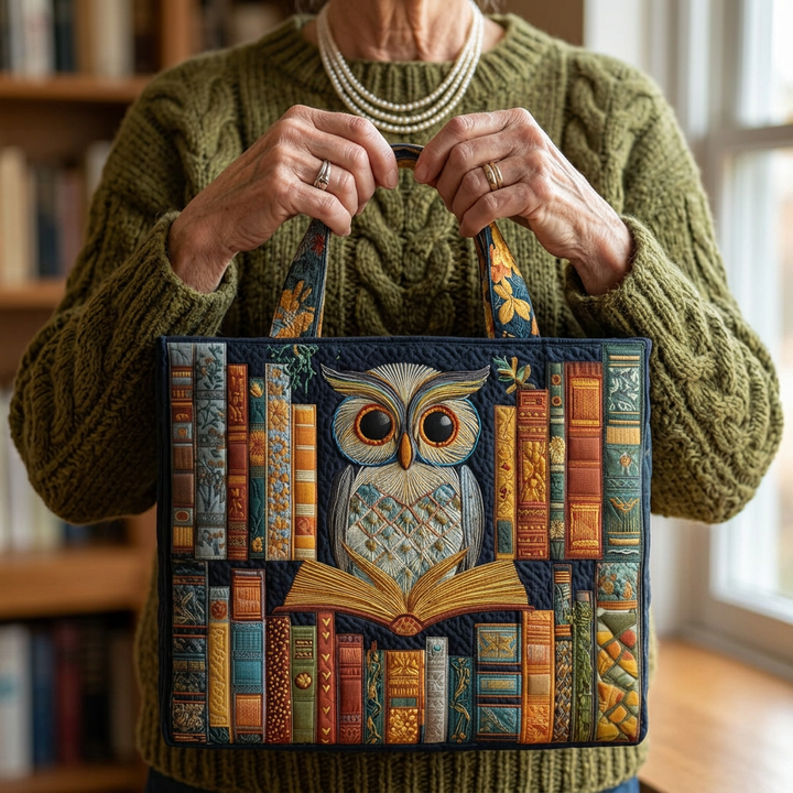 Handcrafted Bag with Owl Motif
