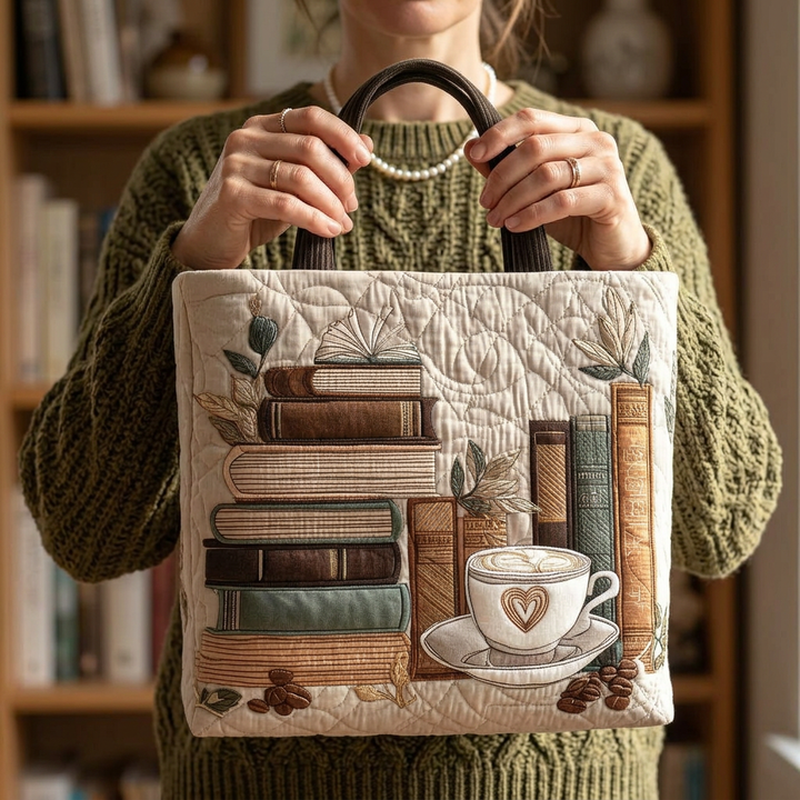 Handmade Bag with Coffee Design