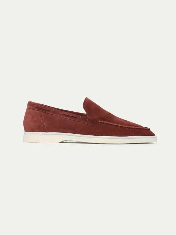 Classic Suede Loafer Bordeaux
