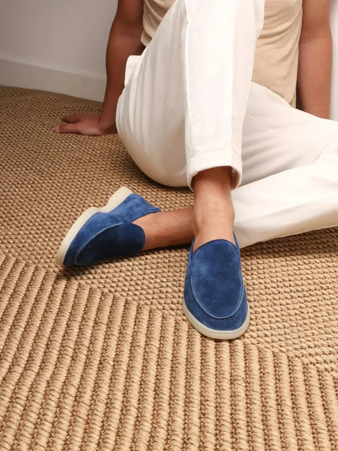 Classic Suede Loafer Berry Blue