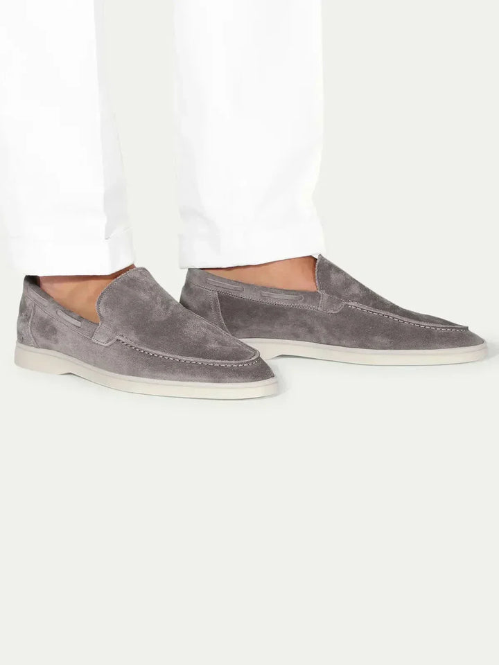 Classic Suede Loafer Grey