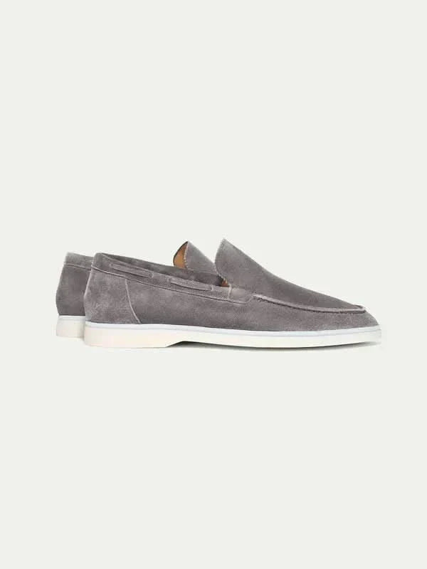 Classic Suede Loafer Grey