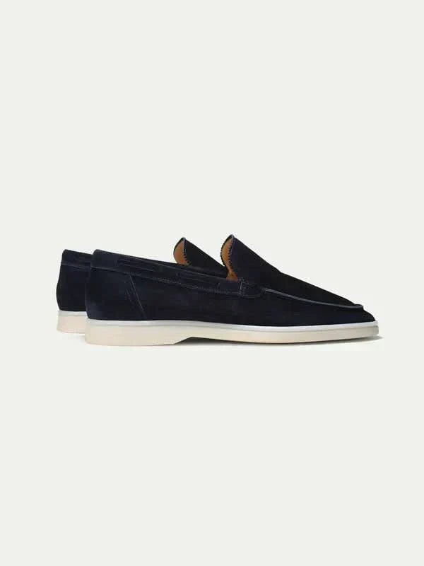 Classic Suede Loafer Navy Blue