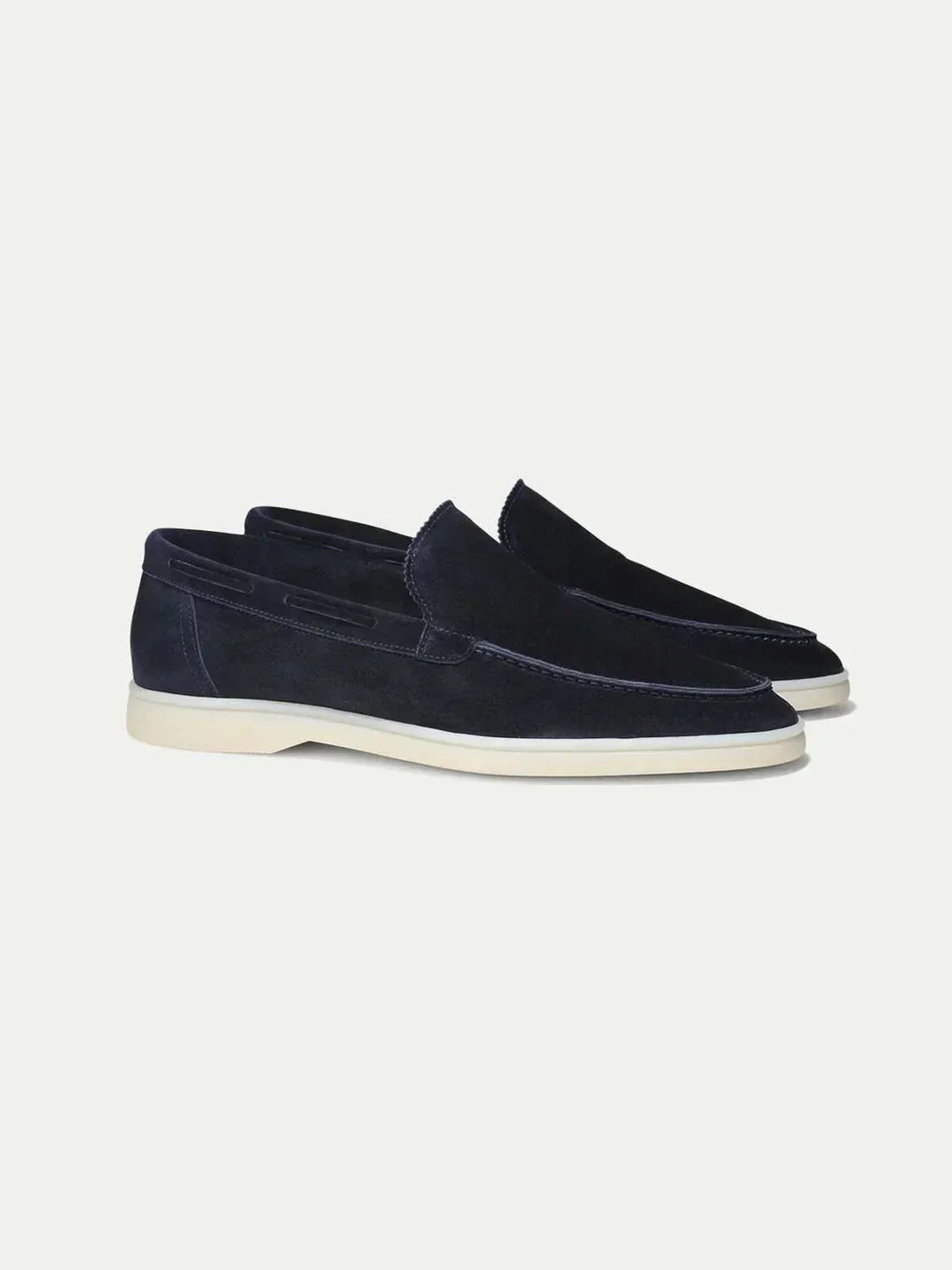 Classic Suede Loafer Navy Blue