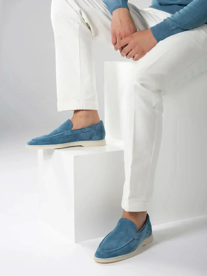 Classic Suede Loafer Ocean Blue
