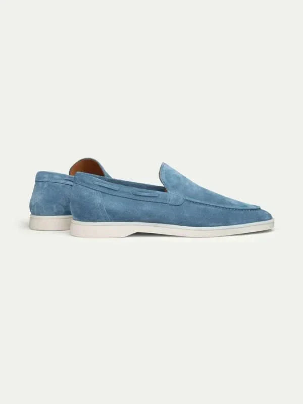 Classic Suede Loafer Ocean Blue