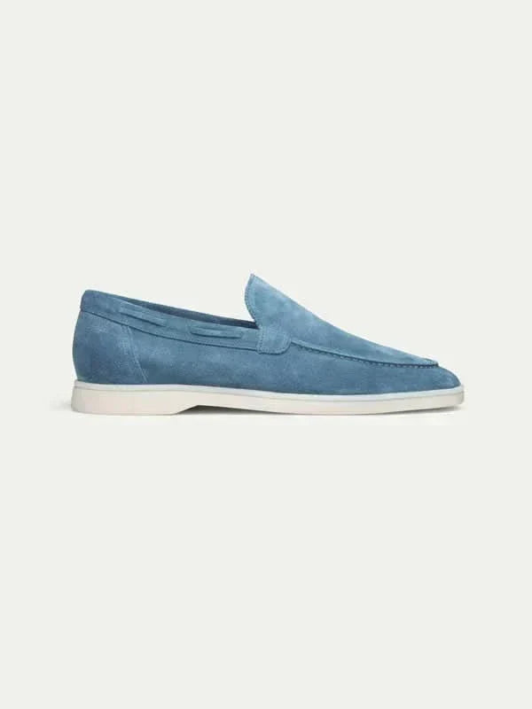 Classic Suede Loafer Ocean Blue