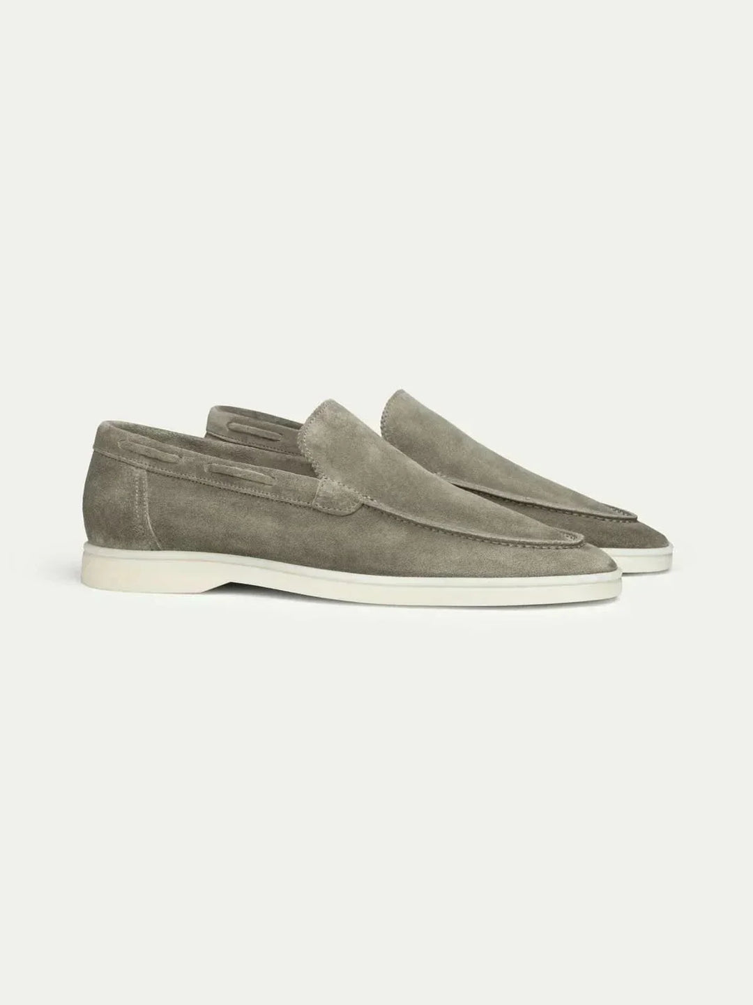 Classic Suede Loafer Olive Green