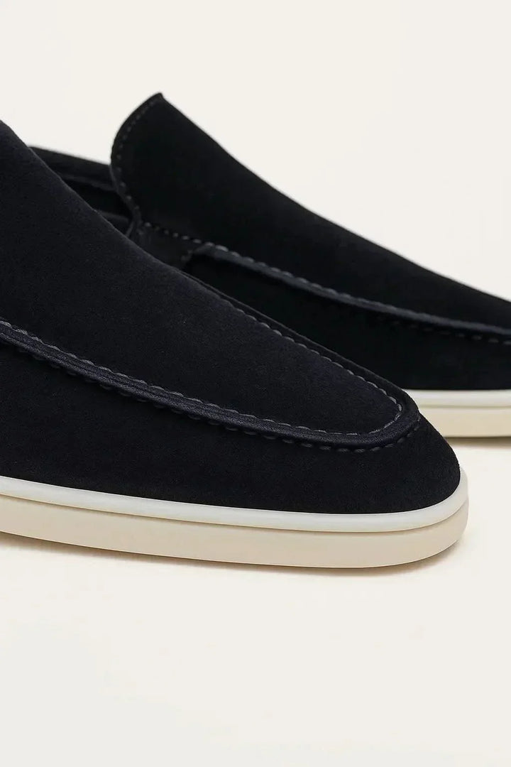 Classic Suede Loafer Navy Blue