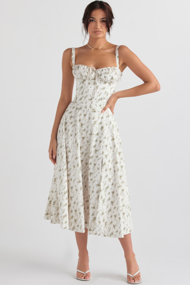 AURORA - CORSET MIDI DRESS